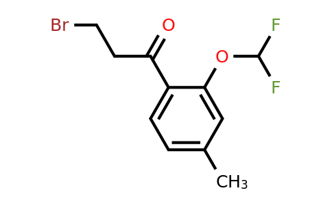 1805689-89-7 | 3-Bromo-1-(2-(difluoromethoxy)-4-methylphenyl)propan-1-one