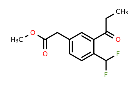 1805689-92-2 | Methyl 4-(difluoromethyl)-3-propionylphenylacetate