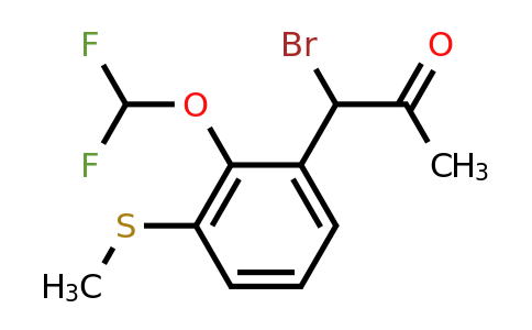 1805690-46-3 | 1-Bromo-1-(2-(difluoromethoxy)-3-(methylthio)phenyl)propan-2-one