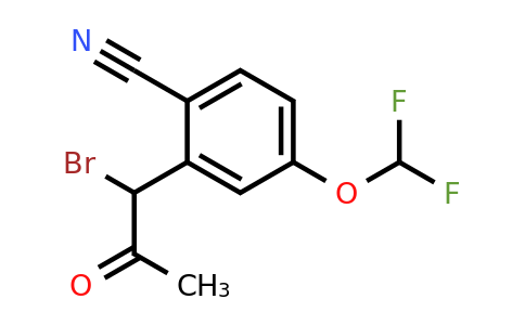 1805690-82-7 | 2-(1-Bromo-2-oxopropyl)-4-(difluoromethoxy)benzonitrile