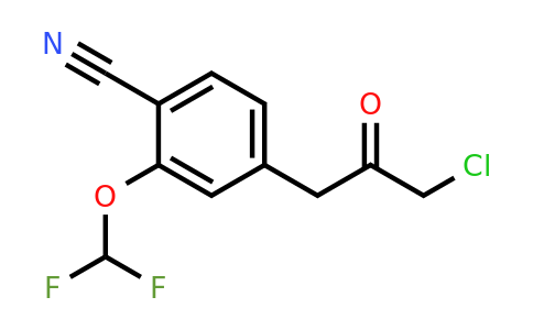 1805690-96-3 | 4-(3-Chloro-2-oxopropyl)-2-(difluoromethoxy)benzonitrile
