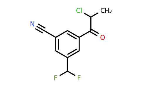 1805691-15-9 | 3-(2-Chloropropanoyl)-5-(difluoromethyl)benzonitrile