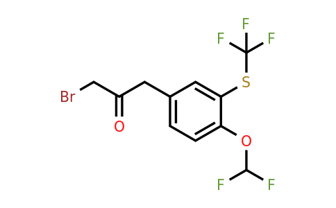 1805691-32-0 | 1-Bromo-3-(4-(difluoromethoxy)-3-(trifluoromethylthio)phenyl)propan-2-one