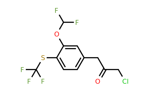 1805691-35-3 | 1-Chloro-3-(3-(difluoromethoxy)-4-(trifluoromethylthio)phenyl)propan-2-one