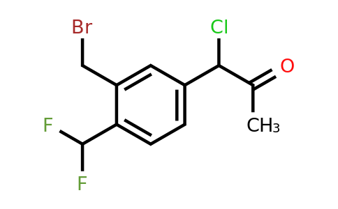 1805692-66-3 | 1-(3-(Bromomethyl)-4-(difluoromethyl)phenyl)-1-chloropropan-2-one