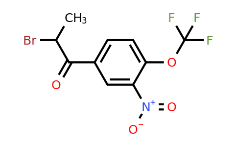 1805695-90-2 | 2-Bromo-1-(3-nitro-4-(trifluoromethoxy)phenyl)propan-1-one