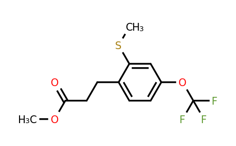 1805696-12-1 | Methyl 3-(2-(methylthio)-4-(trifluoromethoxy)phenyl)propanoate