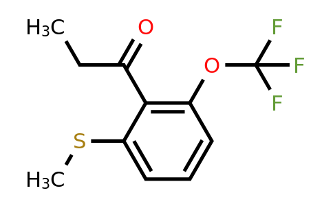 1805696-31-4 | 1-(2-(Methylthio)-6-(trifluoromethoxy)phenyl)propan-1-one