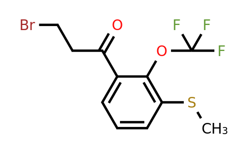 1805696-35-8 | 3-Bromo-1-(3-(methylthio)-2-(trifluoromethoxy)phenyl)propan-1-one