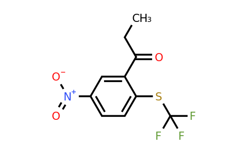 1805696-42-7 | 1-(5-Nitro-2-(trifluoromethylthio)phenyl)propan-1-one