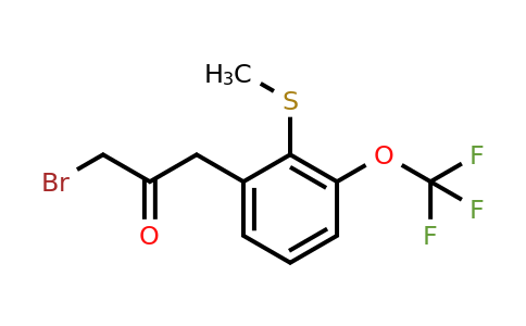 1805696-43-8 | 1-Bromo-3-(2-(methylthio)-3-(trifluoromethoxy)phenyl)propan-2-one