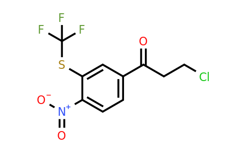 1805696-47-2 | 3-Chloro-1-(4-nitro-3-(trifluoromethylthio)phenyl)propan-1-one