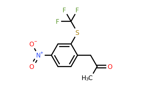 1805696-49-4 | 1-(4-Nitro-2-(trifluoromethylthio)phenyl)propan-2-one