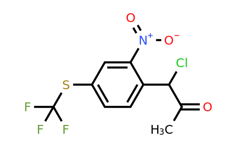 1805696-51-8 | 1-Chloro-1-(2-nitro-4-(trifluoromethylthio)phenyl)propan-2-one