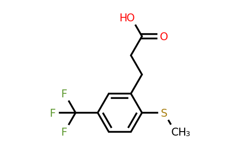 1805696-58-5 | 3-(2-(Methylthio)-5-(trifluoromethyl)phenyl)propanoic acid