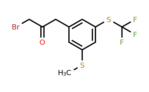 1805696-72-3 | 1-Bromo-3-(3-(methylthio)-5-(trifluoromethylthio)phenyl)propan-2-one