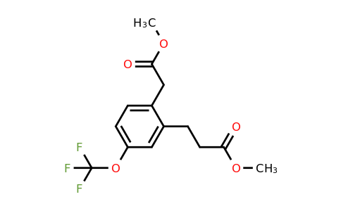1805697-30-6 | Methyl 2-(3-methoxy-3-oxopropyl)-4-(trifluoromethoxy)phenylacetate