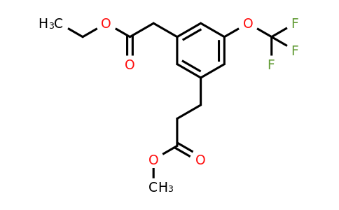 1805697-49-7 | Ethyl 3-(3-methoxy-3-oxopropyl)-5-(trifluoromethoxy)phenylacetate