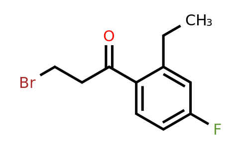 1805697-57-7 | 3-Bromo-1-(2-ethyl-4-fluorophenyl)propan-1-one