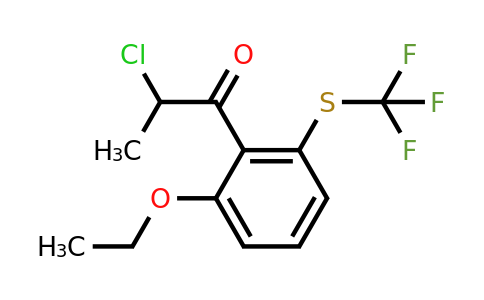 1805697-58-8 | 2-Chloro-1-(2-ethoxy-6-(trifluoromethylthio)phenyl)propan-1-one