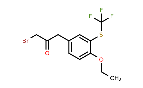 1805697-59-9 | 1-Bromo-3-(4-ethoxy-3-(trifluoromethylthio)phenyl)propan-2-one