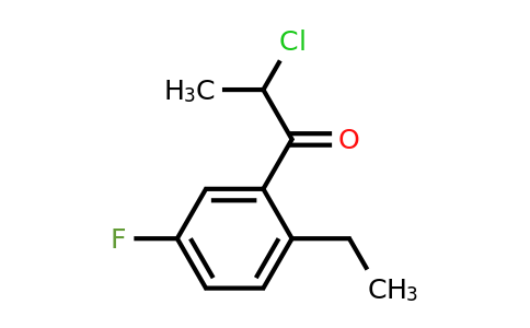 1805697-60-2 | 2-Chloro-1-(2-ethyl-5-fluorophenyl)propan-1-one