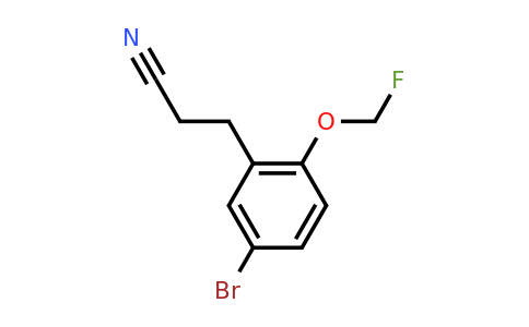 1805697-82-8 | 3-(5-Bromo-2-(fluoromethoxy)phenyl)propanenitrile