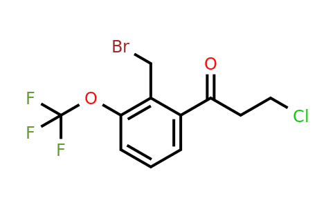 1805698-10-5 | 1-(2-(Bromomethyl)-3-(trifluoromethoxy)phenyl)-3-chloropropan-1-one