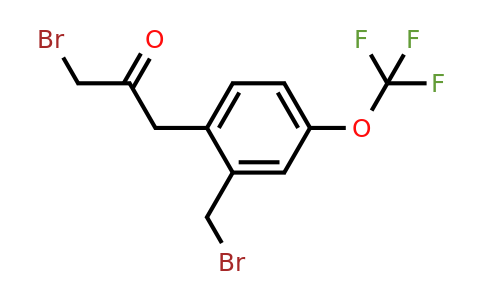 1805698-27-4 | 1-Bromo-3-(2-(bromomethyl)-4-(trifluoromethoxy)phenyl)propan-2-one