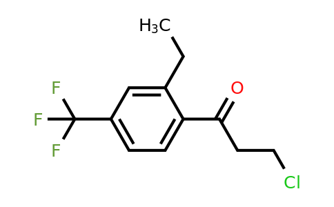 1805698-48-9 | 3-Chloro-1-(2-ethyl-4-(trifluoromethyl)phenyl)propan-1-one