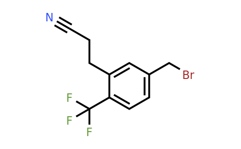 1805698-60-5 | 3-(5-(Bromomethyl)-2-(trifluoromethyl)phenyl)propanenitrile