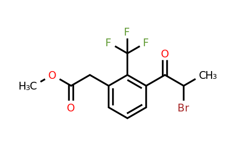 1805698-79-6 | Methyl 3-(2-bromopropanoyl)-2-(trifluoromethyl)phenylacetate