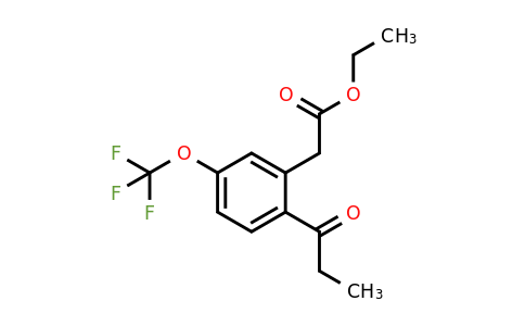 1805698-88-7 | Ethyl 2-propionyl-5-(trifluoromethoxy)phenylacetate