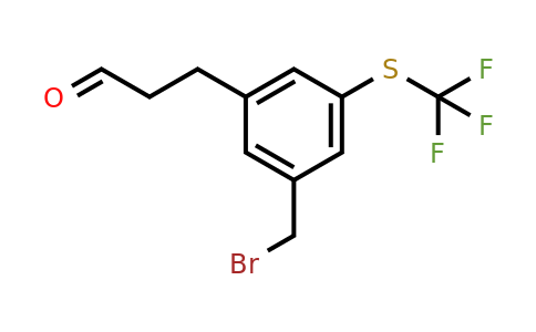 1805698-91-2 | 3-(3-(Bromomethyl)-5-(trifluoromethylthio)phenyl)propanal