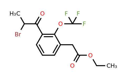 1805698-99-0 | Ethyl 3-(2-bromopropanoyl)-2-(trifluoromethoxy)phenylacetate