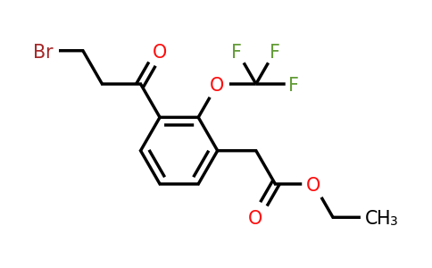 1805699-02-8 | Ethyl 3-(3-bromopropanoyl)-2-(trifluoromethoxy)phenylacetate