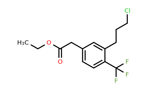 1805699-33-5 | Ethyl 3-(3-chloropropyl)-4-(trifluoromethyl)phenylacetate