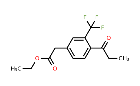 1805699-43-7 | Ethyl 4-propionyl-3-(trifluoromethyl)phenylacetate