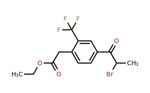 1805699-47-1 | Ethyl 4-(2-bromopropanoyl)-2-(trifluoromethyl)phenylacetate