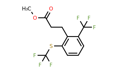 1805699-58-4 | Methyl 3-(2-(trifluoromethyl)-6-(trifluoromethylthio)phenyl)propanoate