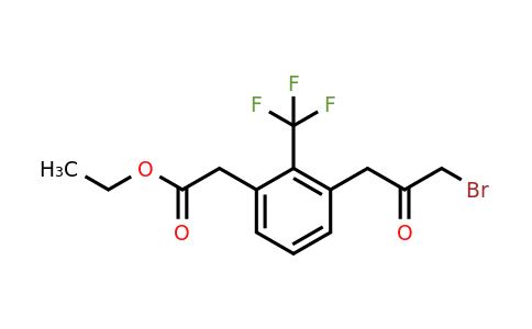 1805699-68-6 | Ethyl 3-(3-bromo-2-oxopropyl)-2-(trifluoromethyl)phenylacetate