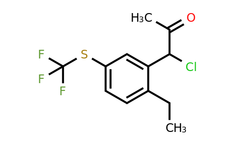 1805699-72-2 | 1-Chloro-1-(2-ethyl-5-(trifluoromethylthio)phenyl)propan-2-one