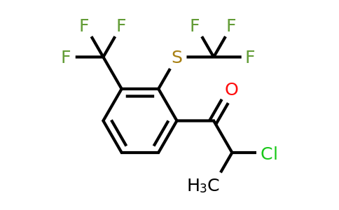 1805699-86-8 | 2-Chloro-1-(3-(trifluoromethyl)-2-(trifluoromethylthio)phenyl)propan-1-one