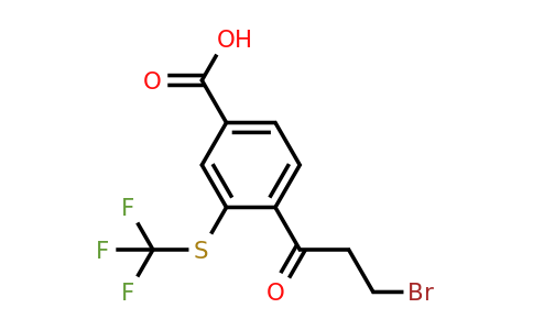 1805700-19-9 | 4-(3-Bromopropanoyl)-3-(trifluoromethylthio)benzoic acid