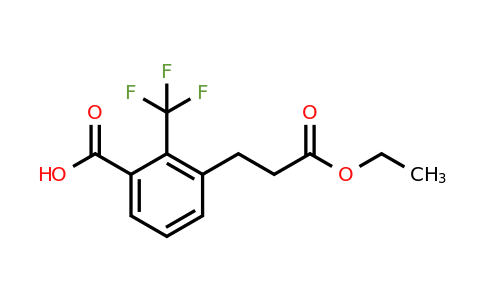 1805700-20-2 | 3-(3-Ethoxy-3-oxopropyl)-2-(trifluoromethyl)benzoic acid
