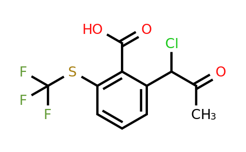 1805700-41-7 | 2-(1-Chloro-2-oxopropyl)-6-(trifluoromethylthio)benzoic acid