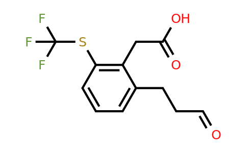 1805700-47-3 | 2-(3-Oxopropyl)-6-(trifluoromethylthio)phenylacetic acid