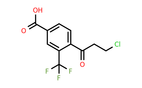 1805700-57-5 | 4-(3-Chloropropanoyl)-3-(trifluoromethyl)benzoic acid