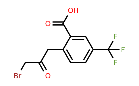 1805700-70-2 | 2-(3-Bromo-2-oxopropyl)-5-(trifluoromethyl)benzoic acid