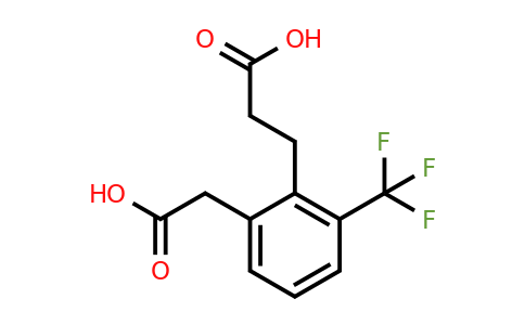 1805700-93-9 | 2-(2-Carboxyethyl)-3-(trifluoromethyl)phenylacetic acid